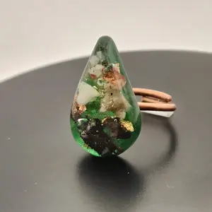 Piezoelectric Copper Ring Energy Protection Jewelry Handmade Piezoelectric Ring for Adults Energy Balance Healing Metaphysical Grounding Unique Statement Piece