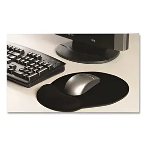MousePad Pro Memory Foam Mouse Pad with Wrist Rest, 9 x 10, Black