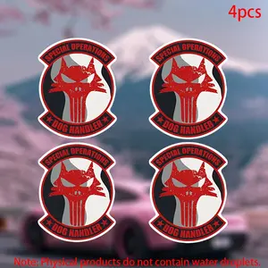 Special Operations Dog Trainer Stickers, Durable Vinyl Car Decals for Doors Windows Laptops Furniture Bumpers, 4pcs Set