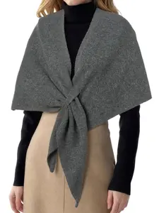 Women Shawl Wrap Pashmina Triangle Cape Knit Sweater Scarf, Fall & Winter Fashion Accessory, Stylish Warm Clothing