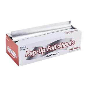 [3,000 sheets] Karat 10.75" x 12" Heavy-Duty Pop-up Aluminum Foil Sheets