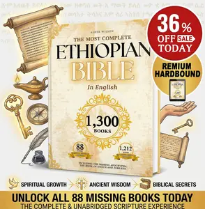 Hardcover Edition – The Complete Ethiopian Bible in English | 88 Scriptures Including Apocrypha, Book of Enoch, Jubilees & Sibylline Oracles | Study Christian Bible | Handy Size | 1,500 Books (88 Print + 1,412 Digital)