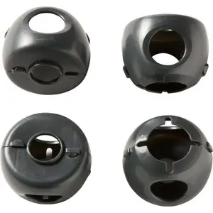 Safety 1St & Dorel  Parent Grip Door Knob Covers, Gray - Pack of 4