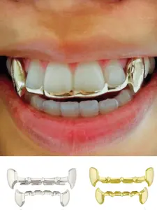 Y2K Style Sparkling Teeth Jewelry, Unisex Low Allergy, Perfect for Daily Wear and Parties, Ideal Gift for Couples
