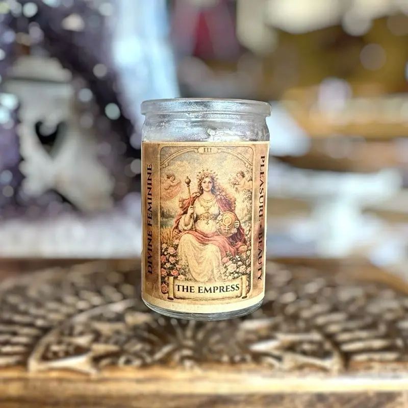 The Empress Candle Celestial Circle 3 Day Intention Candle for Divine Feminine Abundance Manifestation Ritual Spell Handmade