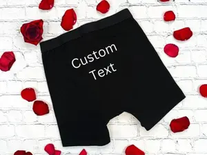 Personalized boxers For Men, Custom Underwear Gift for Boyfriend, Valentines Gift for Husband, Funny Personalized Underwear,Custom Underwear ethika boxers Fabric Menswear Boxer Shorts Spandex Briefs Customized Day Polyester Soft