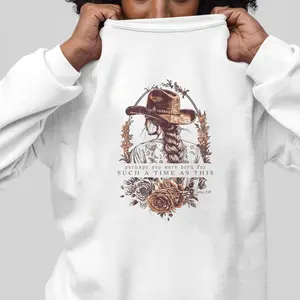 Perhaps You Were Born For Such a Time as This, Christian Shirt, Western Shirt, Esther 4:14 , Vintage Cowgirl Aesthetic tee, Boho