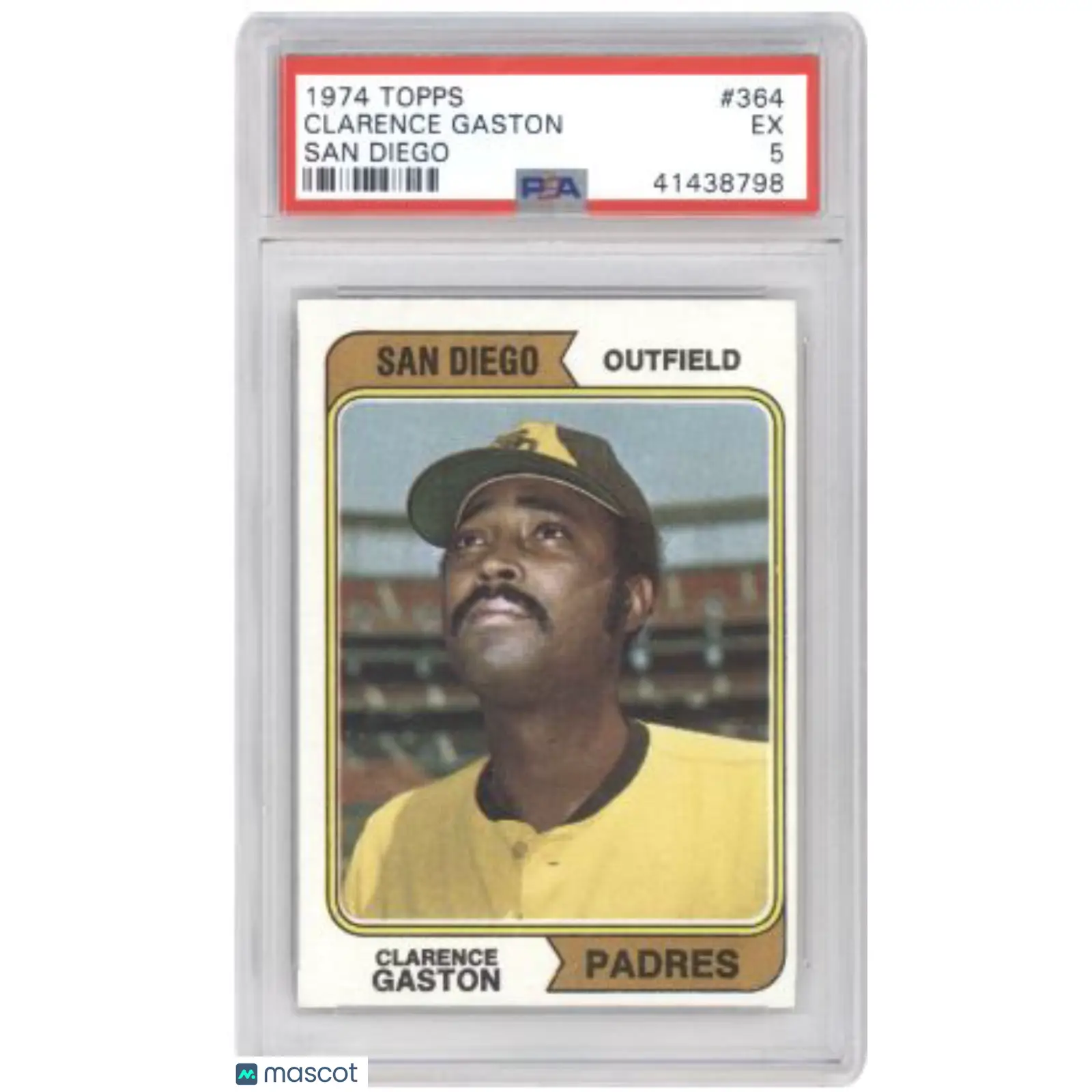 Clarence Gaston PSA 1974 Topps #364 San Diego Baseball 5
