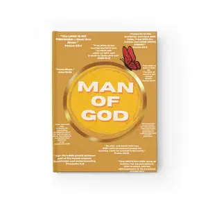 Christian Journal - Men's Devotional Notebook, Scripture Study, Goal Tracker, Emotional Release Diary, Gift for Him