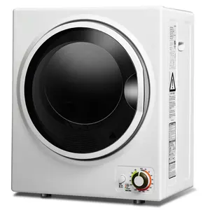 COSTWAY - 1.5 Cu .ft Compact Clothes Dryer with with Stainless Steel Wall Mount COSTWAY - 1.5 Cu .ft Compact Clothes Dryer with with Stainless Steel Wall Mount