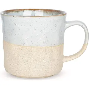 Large Ceramic Coffee Mug, Blue Big  Cup for Office and , 18 Oz, Dishwasher and Microwave Safe, 1 count (Light blue, 1)