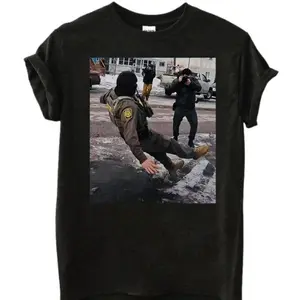 Ice Slipping on Ice in Minneapolis Shirt, Ice Shirt, Anty Fascissm Tee, Trendy Meme, Ice on ice crime 7FY
