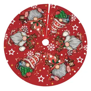 Large Christmas Tree Skirt Mats - 48 Inches - Indoor Outdoor Decorations for Holiday Party