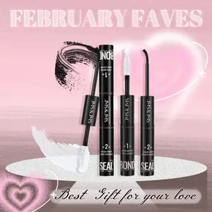 2 in 1 Lash Bond&Seal l JMS&JMS Waterproof Black Eyelash Glue,Survive Showers Swims,Stronghold,Quick-Drying Easy to Remove&No Residue Long Lasting Sleep-proof,Lock Eye Makeup