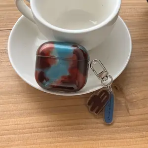 Earphone Case with Keychain, Decorative Earphone Protector Cover, Earphone Accessories Compatible with AirPods Pro2/AirPods Pro/AirPods4/AirPods3/AirPods2, Headset, Protection