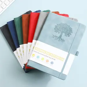 A5 Notebook, Unisex Lined Diary Book, Travel Diary Notebook, Hard Cover Leather Writing Journal, 196 Pages Thick Paper for Daily Use and Creative Writing, Hardcover Notebooks