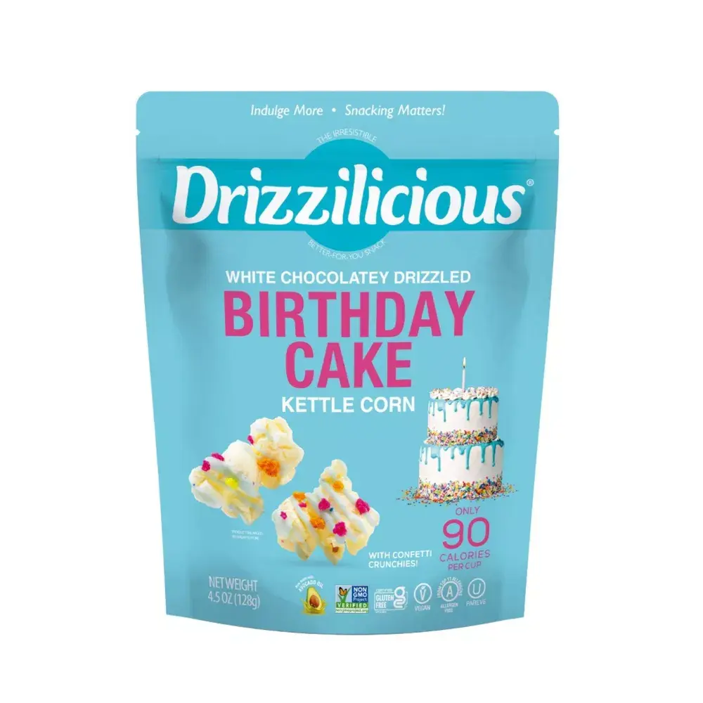 Drizzilicious Popcorn Birthday Cake Drizzle Bag - 4.5oz Drizzilicious Popcorn Birthday Cake Drizzle Bag - 4.5oz