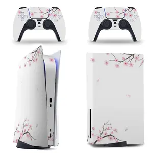 Premium Aesthetic Vinyl Wrap Skin for PS5 & Slim (Disc/Digital), Custom Console Setup Protector Film
