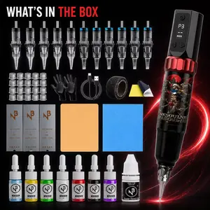 Wireless Rotary Art Styling Pen with 1500mAh Battery | 4-Speed Multi-Functional Body Beauty Device Set for DIY Design (3-12V)⁠