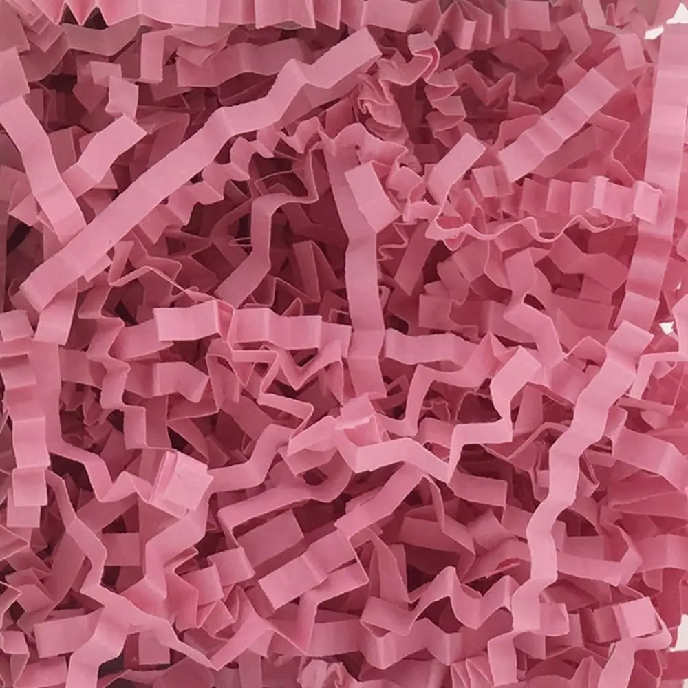 Crinkle Cut Paper Shred Filler Recyclable  Wrap Confetti Raffia Grass Shred Paper for Easter Baskets Filler Creative Eggs Decor(50g) ()