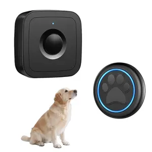 FurFitFun Wireless Dog Doorbell for Potty Training to Go Outside, Waterproof Pet Bell with 1 Touch Buttons and 1 Receiver, 1000 Feet Range, 60 Melodies & Adjustable Volume, Black