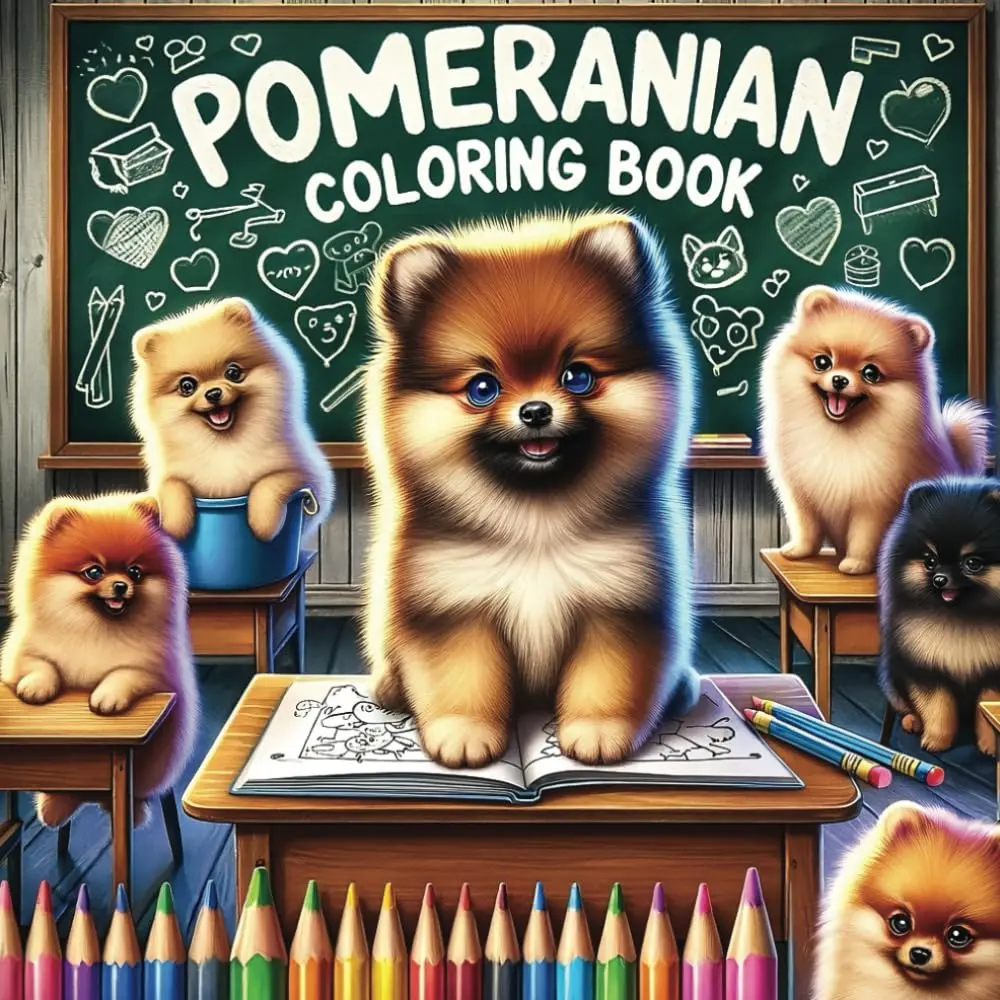 Pomeranian Coloring Book: 50 Fun Facts about this Pomeranian, A Delightful Journey Through Coloring, Learning, and Artistic Exploration for Young Artists and Dog Lovers, Paperback