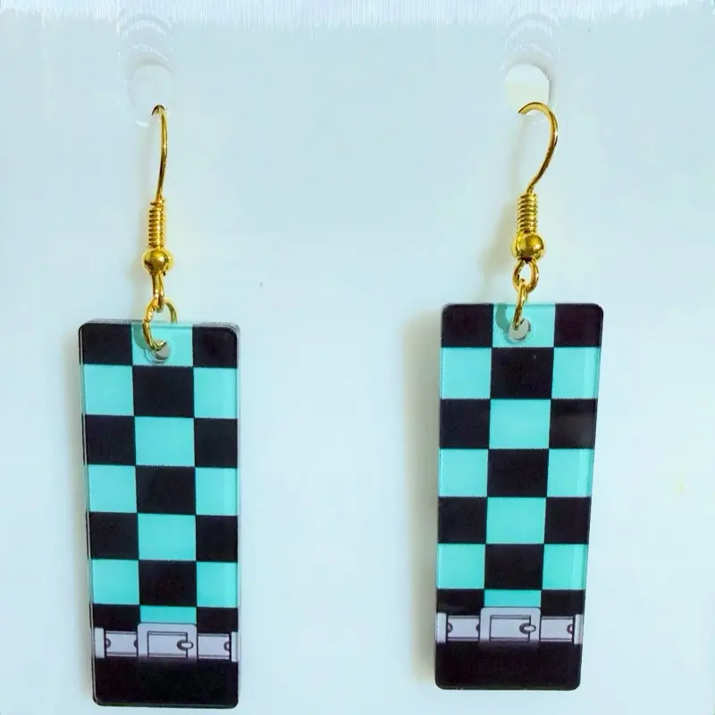 Anime inspired earrings plated gold