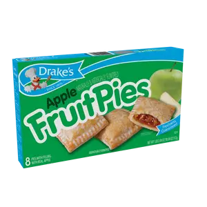 Drake's Fruit Pies 32 Individually Wrapped Pies Apple, 4 Ounce