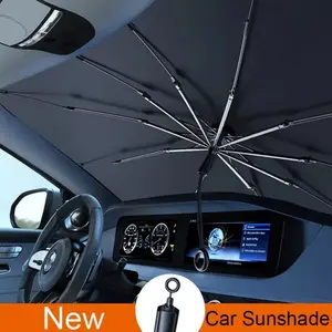 Foldable Car Windshield Sunshade Umbrella for Outdoor Use, Blocks 99% UV Rays, Keeps Car Cool, Automotive Exterior Sunshade Accessory