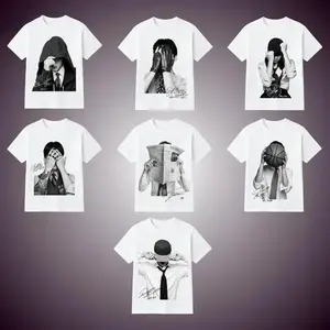 Arirang Bangtan Members Signature Graphic White and Black Unisex T-Shirt, Retro 90s Tee, World Tour 2026