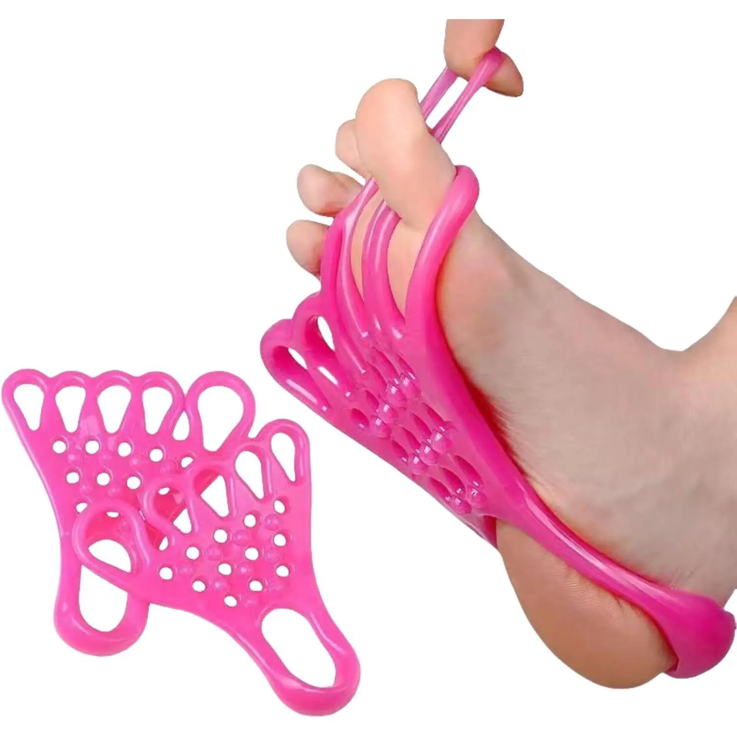 Toe Resistance Bands Strong Loop- Toe Stretcher -Toe Bands -Toe Strengthener -Toe Exercise Strap for Yoga, Pilates Foot Stretching Exercises Toe Exercise Bunion Correction Relief