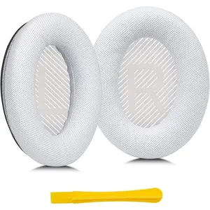 QC45 Ear Pads Cushion, Replacement Scaly Figure Earpads for Bose Quiet Comfort QC45 QC 35 II QC35 QC35ii Headphones(White) Headset