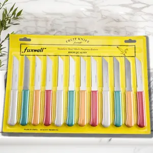 12-Piece Stainless Steel Knife Set, High-Quality Steak Knives with Serrated Blades, Ideal for Meat Cutting & Bread, Kitchen Accessories