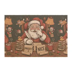 Naughty or Nice Christmas Doormat