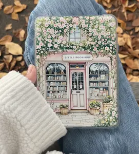 Valentines Pink Bookshop Kindle Insert for Clear Case – Aesthetic Book Lover Decor | Cozy Reading Accessory