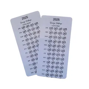 2025 Savings Challenge - Laminated Cardstock for Low Income Household Budgets