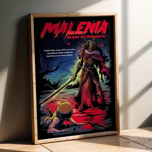 Malenia Blade of Miquella Video Game Poster, Gaming Poster, Travel Poster, Gamer Room Decor, Room Decor, Unframed