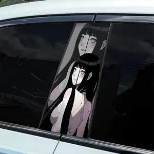 2 Naruto Personalized Car Decals - Waterproof and Scratch Resistant Vinyl Stickers, Easy to Apply and Remove, Self-Adhesive Protective Stickers for Cars, Laptops, Helmets, Motorcycles and Refrigerator Decorations, Refrigerator Stickers