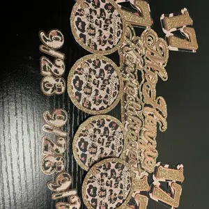 Cheetah & Rose Gold Cupcake Toppers