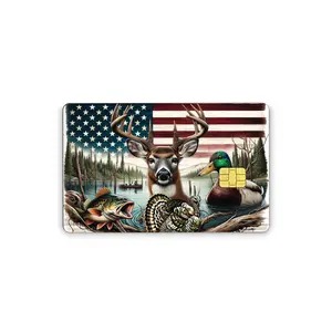 Credit Card Skins for Debit, Credit Card Covering Vinyl With Easy Pull Tabs The Great Outdoors Decal