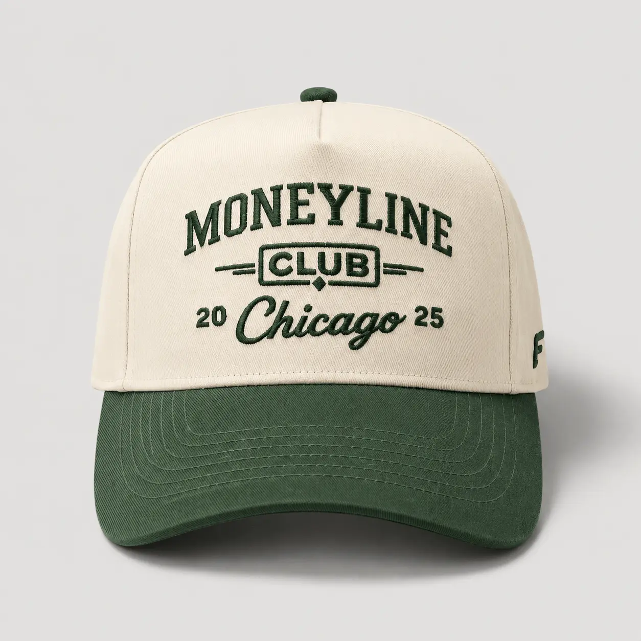 Moneyline Club Hat - Premium Snapback, 5-Panel Structured Mid-Profile Cap, Two-Tone Colorways, Streetwear Sports Betting Design