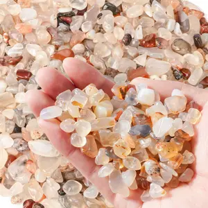 Crystal Pebbles Polished River Rocks 3 LB - 18 LB Garden Decorative Rock Small Gravel Stones for Indoor Outdoor Plants Succulents Aquarium Landscaping Vases Fish Tank