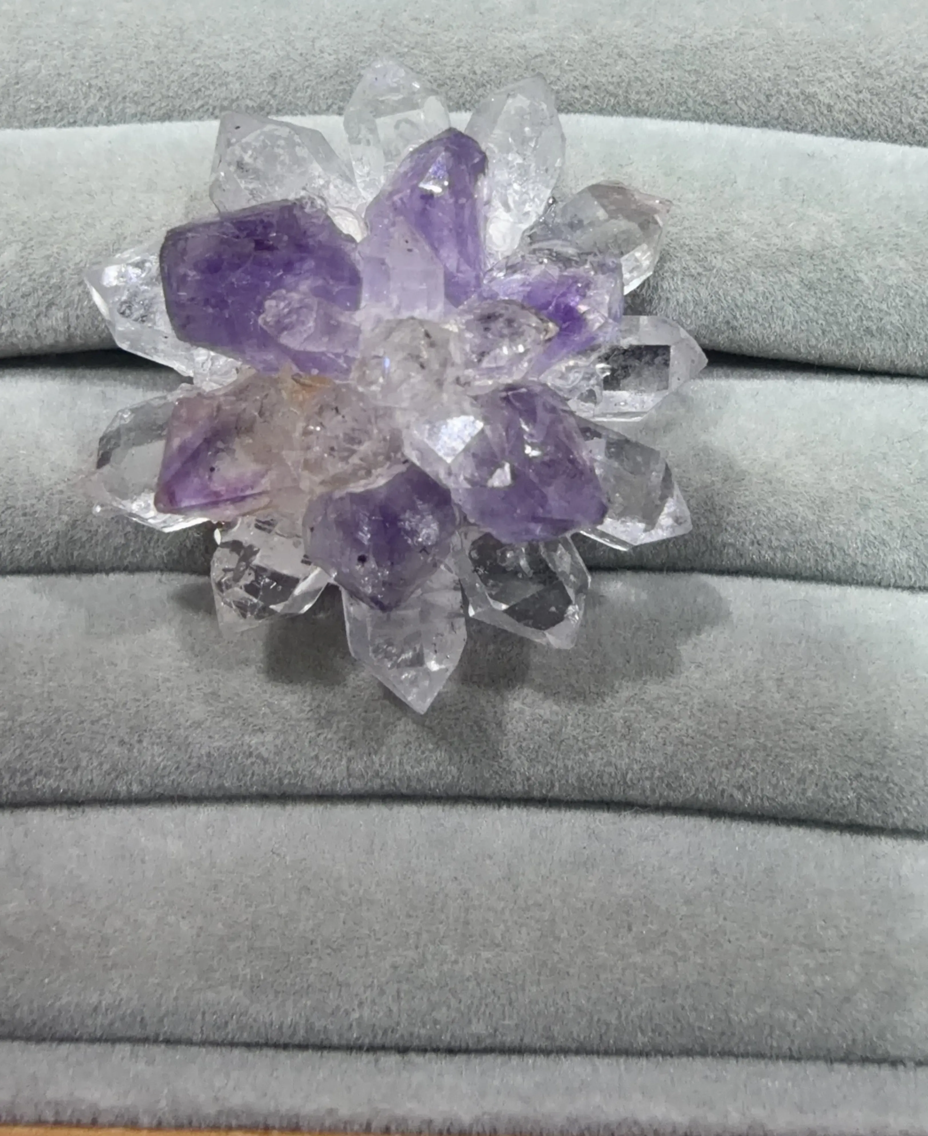 Wen(9626)gc.Herkimer Diamond ring