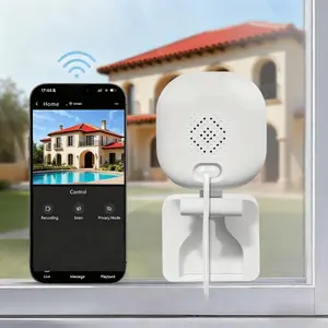 1080P Window&Wall Camera,2.4G WiFi Indoor Cameras for Home Security Monitoring,IR Night Vision,Person & Motion Detection,24/7 Recording,Wall CCTV,Camera Systems,IP Camera,Easy&Quick Install