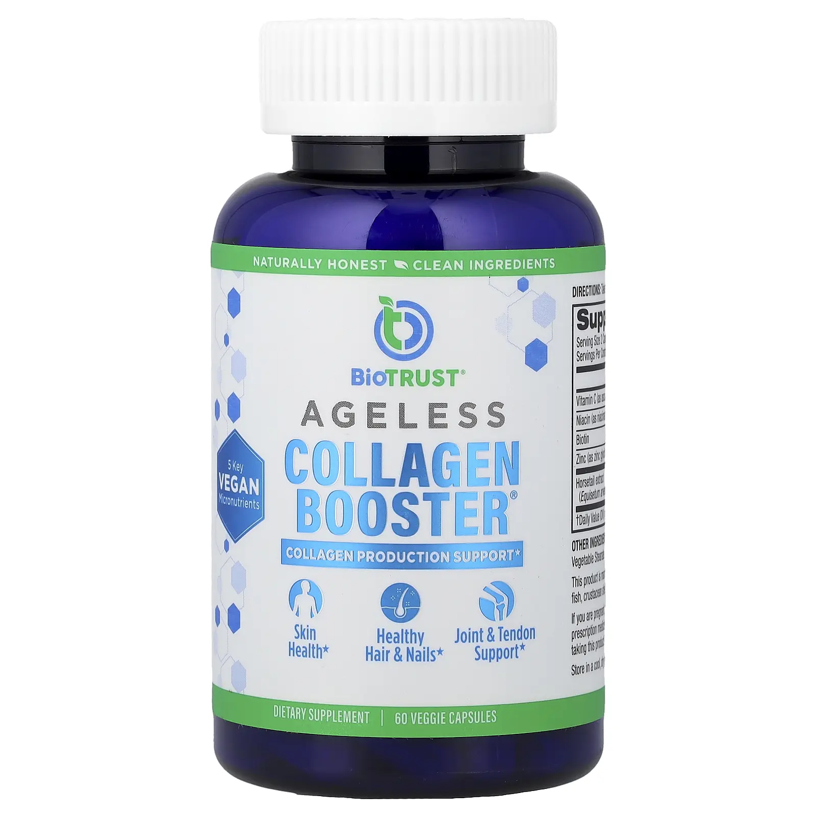 BioTRUST Ageless Collagen Booster®, 60 Veggie Capsules