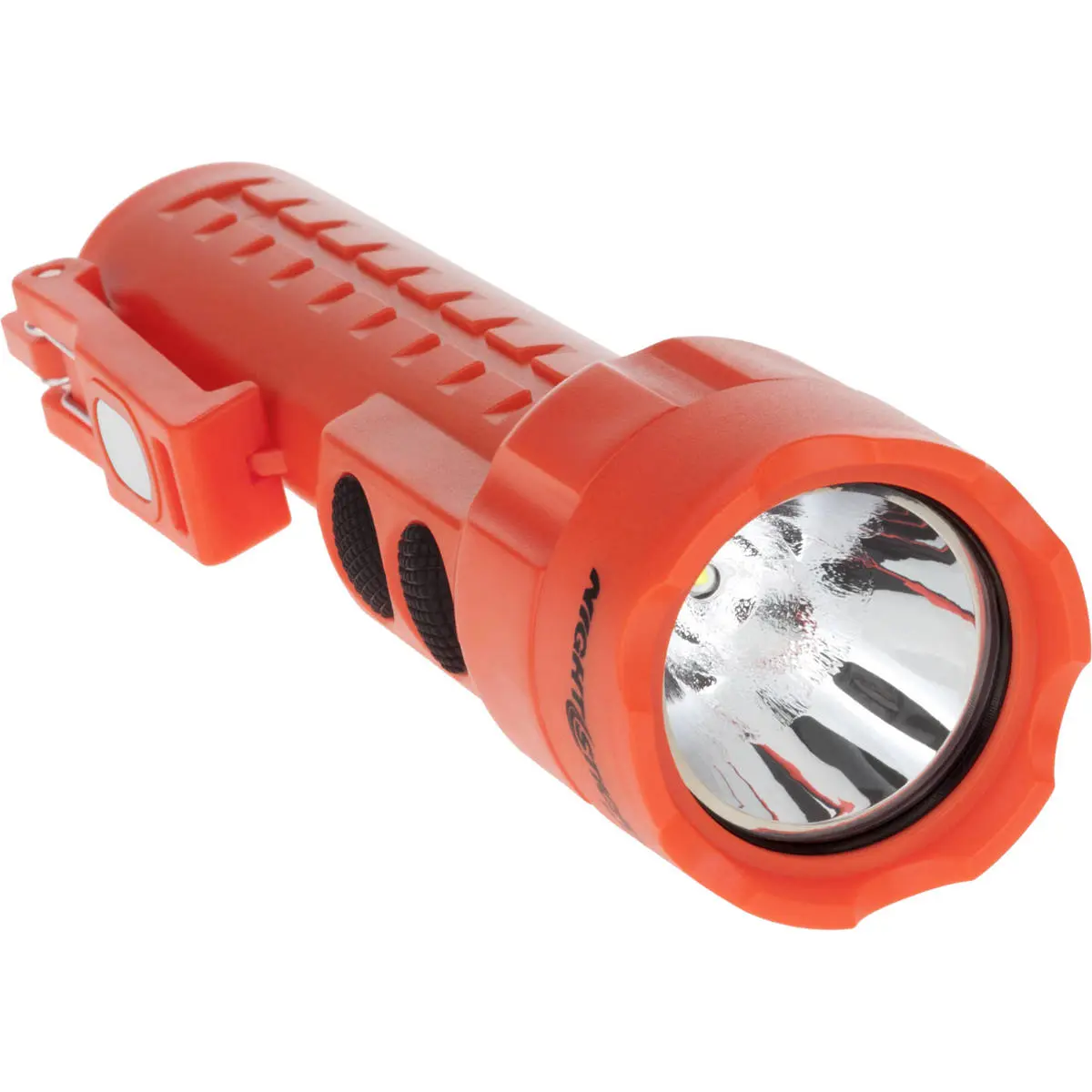 Nightstick NSP-2422 MultiPurpose Dual-Light Non-Rechargeable LED Flashlight with 3x AA Battery and Integrated Magnets, 130 Lumens, IP-X7 Waterproof, Red
