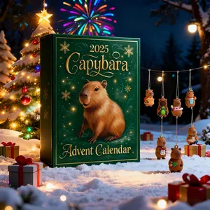 Christmas Advent Calendar with 24 Adorable Collectible Dolls🎁 Perfect Gift for Holidays, Halloween, Christmas, and New Year