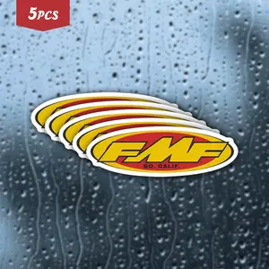 5Pcs "SO. CALIF." Oval Logo Waterproof Vinyl Sticker, Bold Racing Self-Adhesive Decal, Suitable For Dirt Bikes, Laptops, Toolboxes, Ideal For Motocross Enthusiasts, Off-Road Riders And Brand Fans