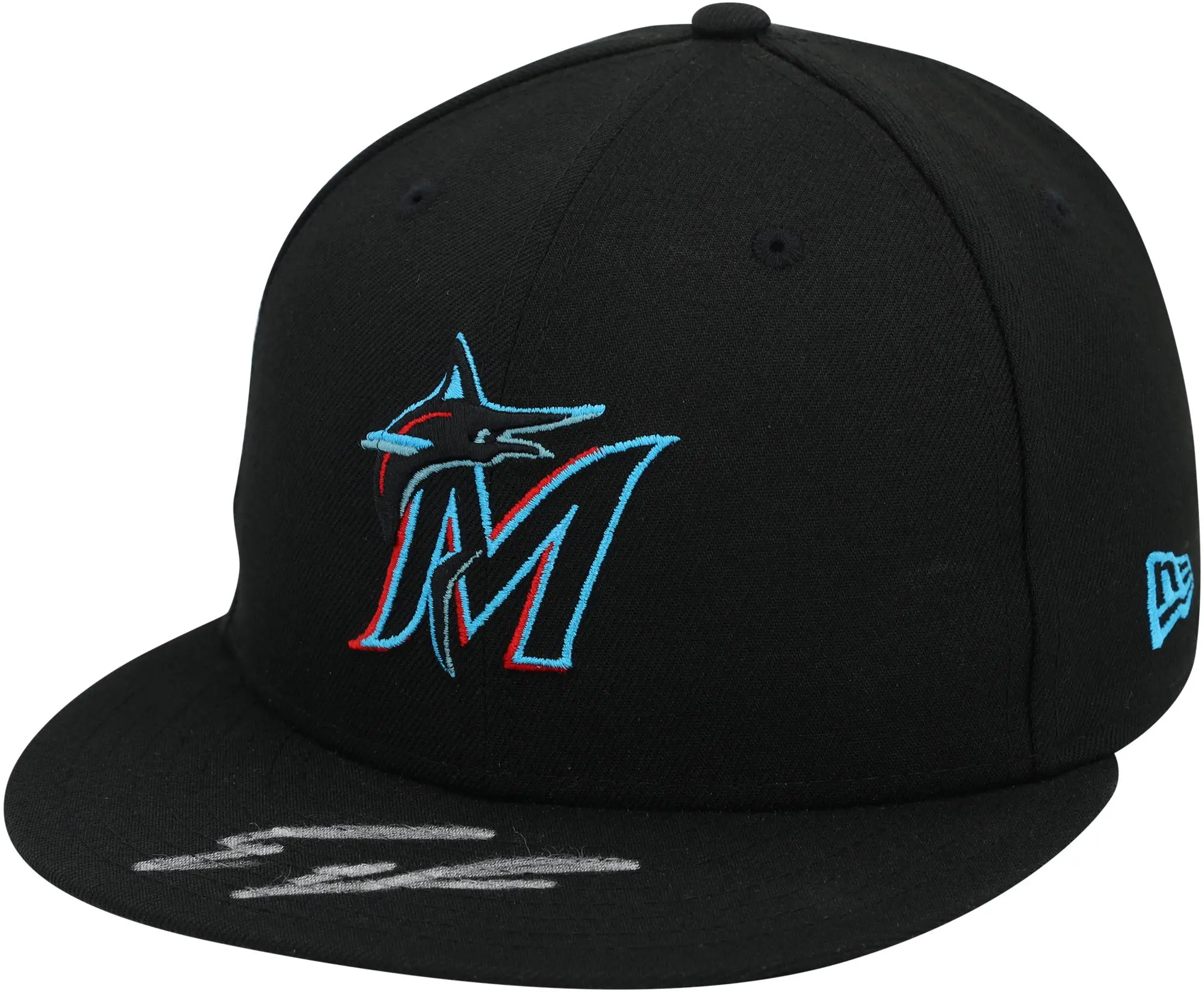 Eury Perez Miami Marlins Autographed New Era Baseball Cap - Fanatics Authentic Certified