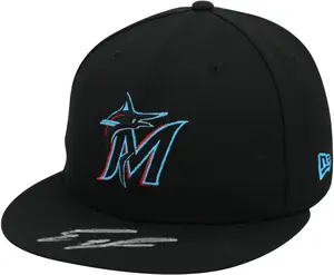 Eury Perez Miami Marlins Autographed New Era Baseball Cap - Fanatics Authentic Certified
